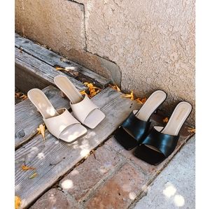 Shoes - 🚨END OF SUMMER SALE// square toe mule Black Shoes - 🚨END OF SUMMER SALE// square toe mule Black